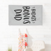 Badass Bonus Pap Stepfather Gift for Vaderdag Spandoek (Insitu)