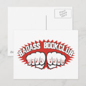 Badass Bookclub Briefkaart (Voorkant / Achterkant)