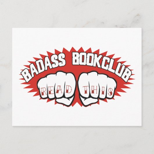 Badass Bookclub Briefkaart (Voorkant)