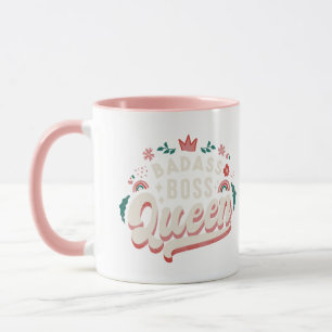 Badass Boss Queen   Empowerment retro feminist Mok