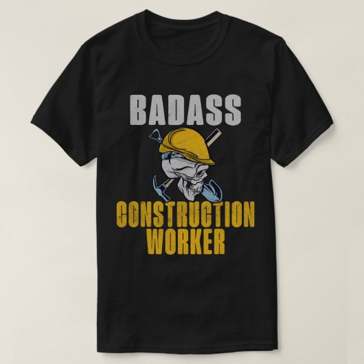 Badass bouwvakker t-shirt (Design voorkant)