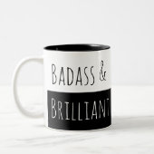Badass & Brilliant Morning Tweekleurige Koffiemok (Links)