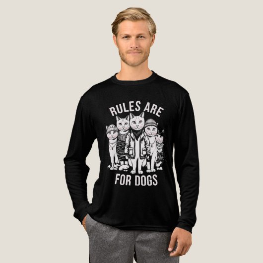 Badass Cat Gang Tri-Blend Shirt (Voorkant)