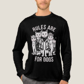 Badass Cat Gang Tri-Blend Shirt (Voorkant volledig)