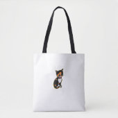 Badass Cat Mam Fun Calico Tote Bag (Voorkant)