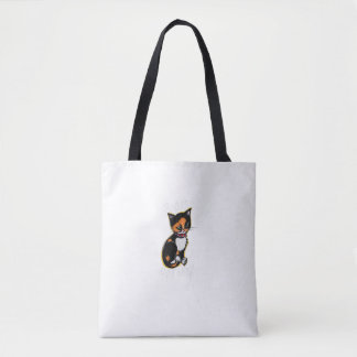 Badass Cat Mam Fun Calico Tote Bag