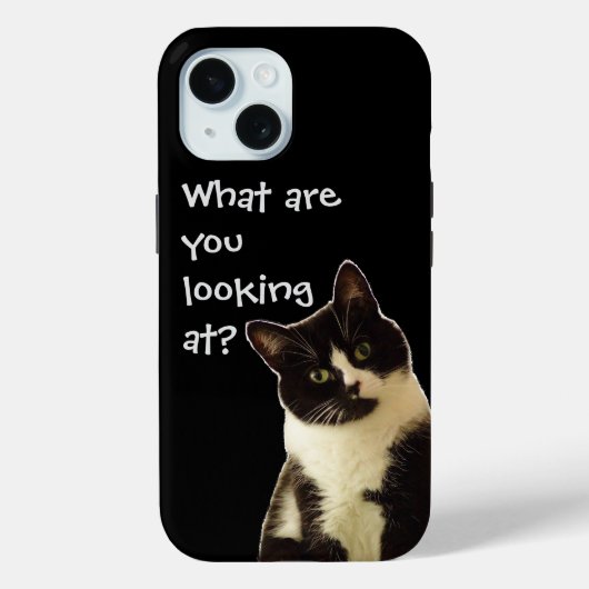Badass Cat "Wat kijk je..." Case-Mate iPhone Case (Achterkant)