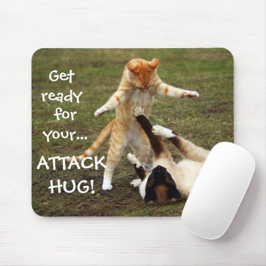 Badass Cats - Attack hug Muismat (Met muis)