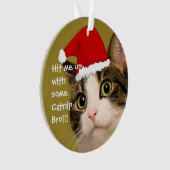 Badass Cats - "Catnip" Ornament (voorkant)