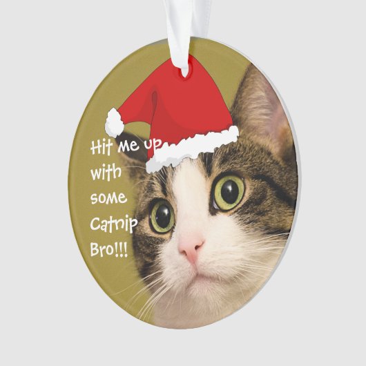 Badass Cats - "Catnip" Ornament (voorkant)