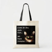 Badass Cats - "De donkere kant heeft koekjes" Tote Bag (Voorkant)