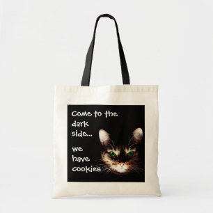 Badass Cats - "De donkere kant heeft koekjes" Tote Bag