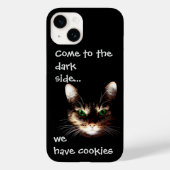 Badass Cats - "Donkere kant heeft koekjes" Case-Mate iPhone Case (Achterkant)