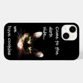Badass Cats - "Donkere kant heeft koekjes" Case-Mate iPhone Case (Achterkant (horizontaal))
