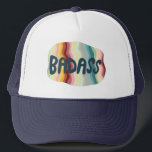Badass Colorful Rainbow Handlettering-ontwerp Trucker Pet<br><div class="desc">Handlettering Art voor jou! Bekijk mijn winkel voor meer design!</div>