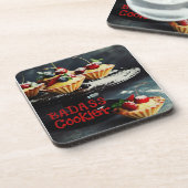 BADASS COOKIER Funny geeft hard ONDERZETTER (Linkerzijde)