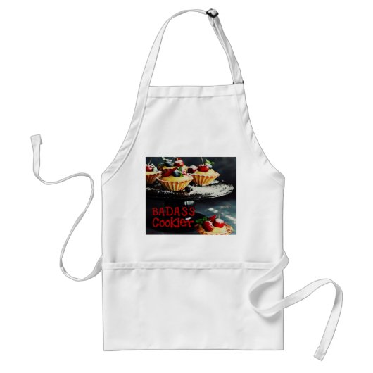 BADASS COOKIER Funny Gifts APRON Standaard Schort (Voorkant)
