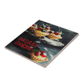 BADASS COOKIER Funny Gifts Quote CERAMIC TILE Tegeltje (Zijkant)