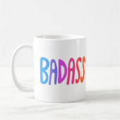 BADASS Cute Colorful Fun Lettering Koffiemok (Links)