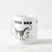 Badass Dad Funny Vaderdag gift Honey Badger Koffiemok (Voorkant links)
