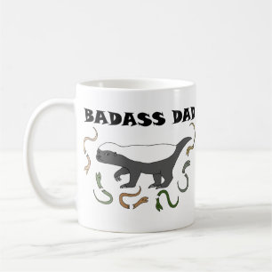Badass Dad Funny Vaderdag gift Honey Badger Koffiemok