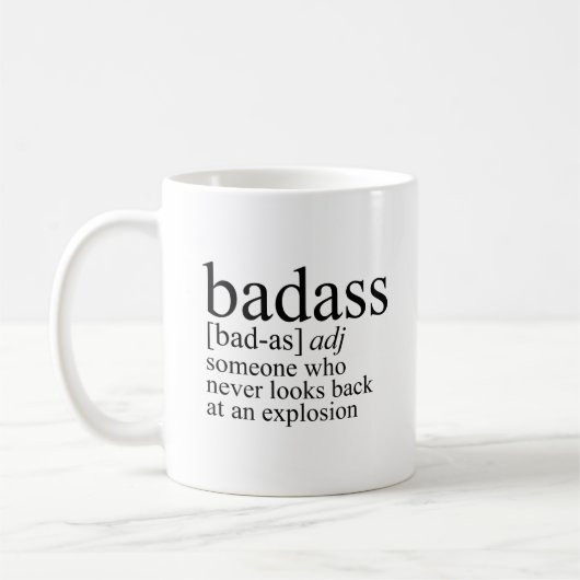 Badass-definitie Koffiemok (Links)