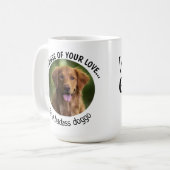 Badass Doggo Fathers Day Custom Photo Koffiemok (Voorkant links)