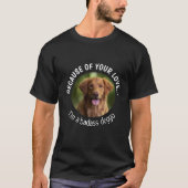 Badass Doggo Fathers Day Custom Photo T-Shirt (Voorkant)