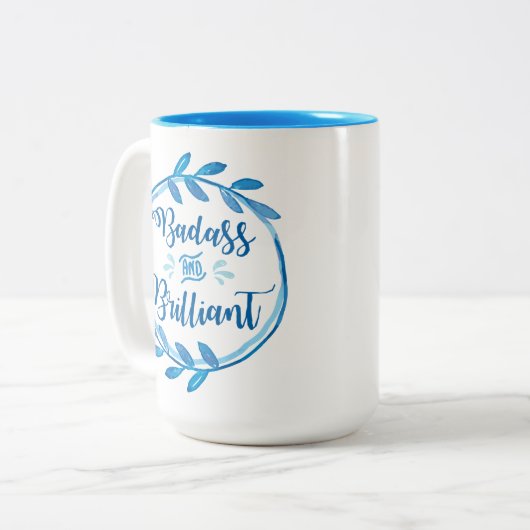 Badass en briljante Mok (Voorkant links)