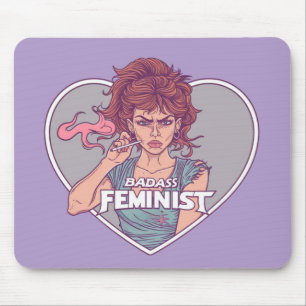 BADASS FEMINIST, cartoon Muismat