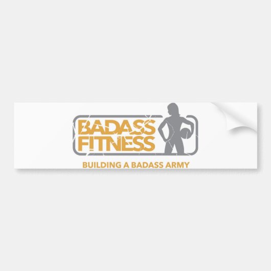 Badass Fitness Bumpersticker (Voorkant)