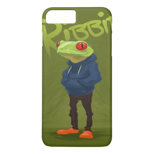 Badass Frog Ribbit Case-Mate iPhone Case (Achterkant)