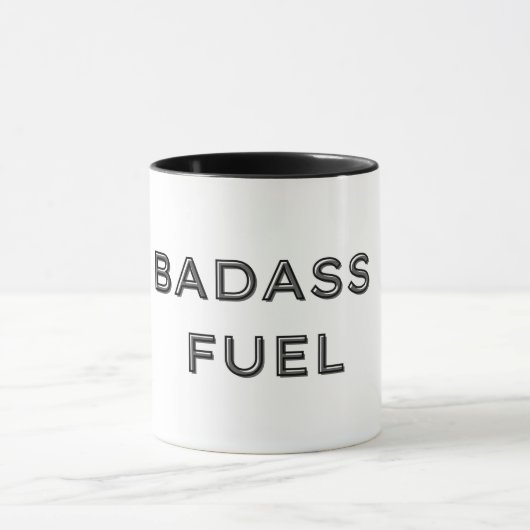 Badass Fuel Funny Humor Mok (Midden)