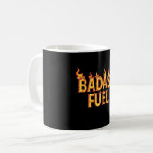 Badass Fuel Trendy Grappig Quote Koffiemok (Voorkant links)