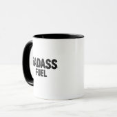 Badass Fuel Trendy Grappig Quote Mok (Voorkant links)