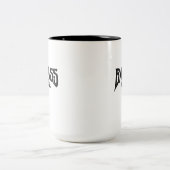 Badass Fuel Trendy Grappig Quote Tweekleurige Koffiemok (Center)