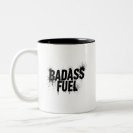 Badass Fuel Trendy Grappig Quote Tweekleurige Koffiemok