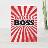 Badass Funny Boss Kaart (Voorkant)
