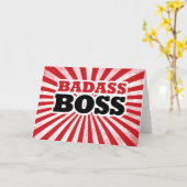 Badass Funny Boss Kaart (Gele Bloem)