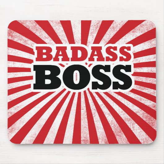 Badass Funny Boss Muismat (Voorkant)
