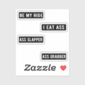 Badass Funny Helmet Stickers Pack III (Vel)