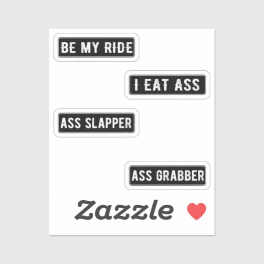 Badass Funny Helmet Stickers Pack III (Vel)