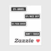 Badass Funny Helmet Stikers Pack II Sticker (Vel)