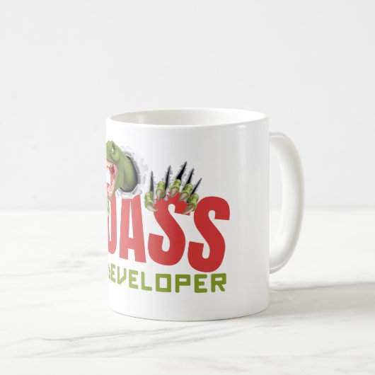 BADASS GAME DEVELOPER - GAME DEV KOFFIEMOK (Voorkant rechts)