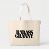 Badass Granny Grote Tote Bag (Voorkant)