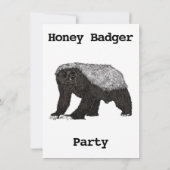 Badass Honey Badger Fearless 18th Birthday Party (Achterkant)