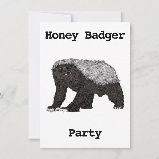 Badass Honey Badger Fearless 18th Birthday Party (Achterkant)