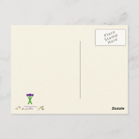 Badass Honey Badger Fearless Attitude Animal Art Briefkaart (Achterkant)