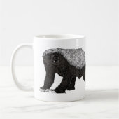 Badass Honey Badger Fearless Attitude Animal Art Koffiemok (Links)