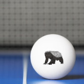 Badass Honey Badger Fearless Attitude Animal Art Pingpongbal (Net)